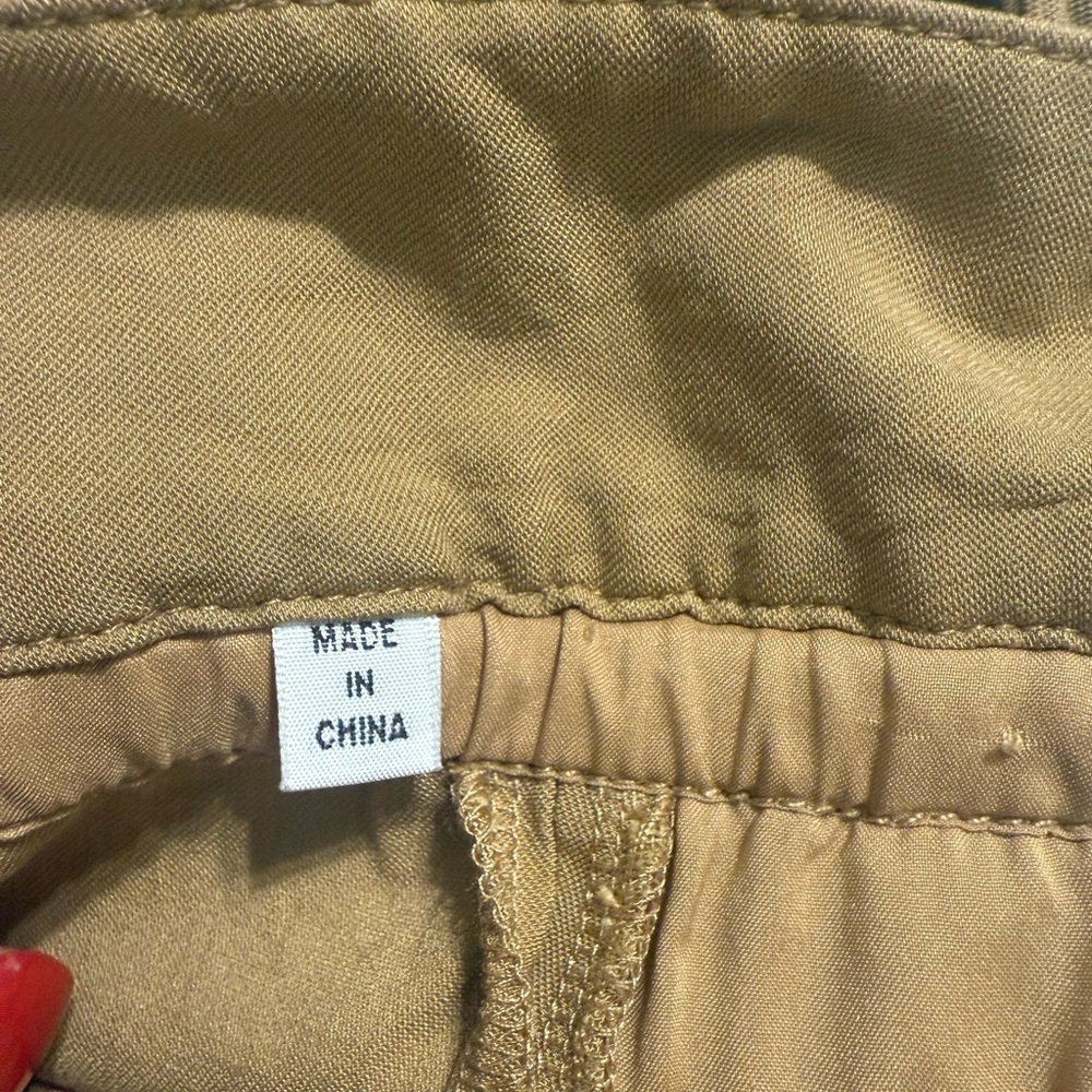 A.L.C. Tan Tie-Waist Trousers - Picture 6 of 12